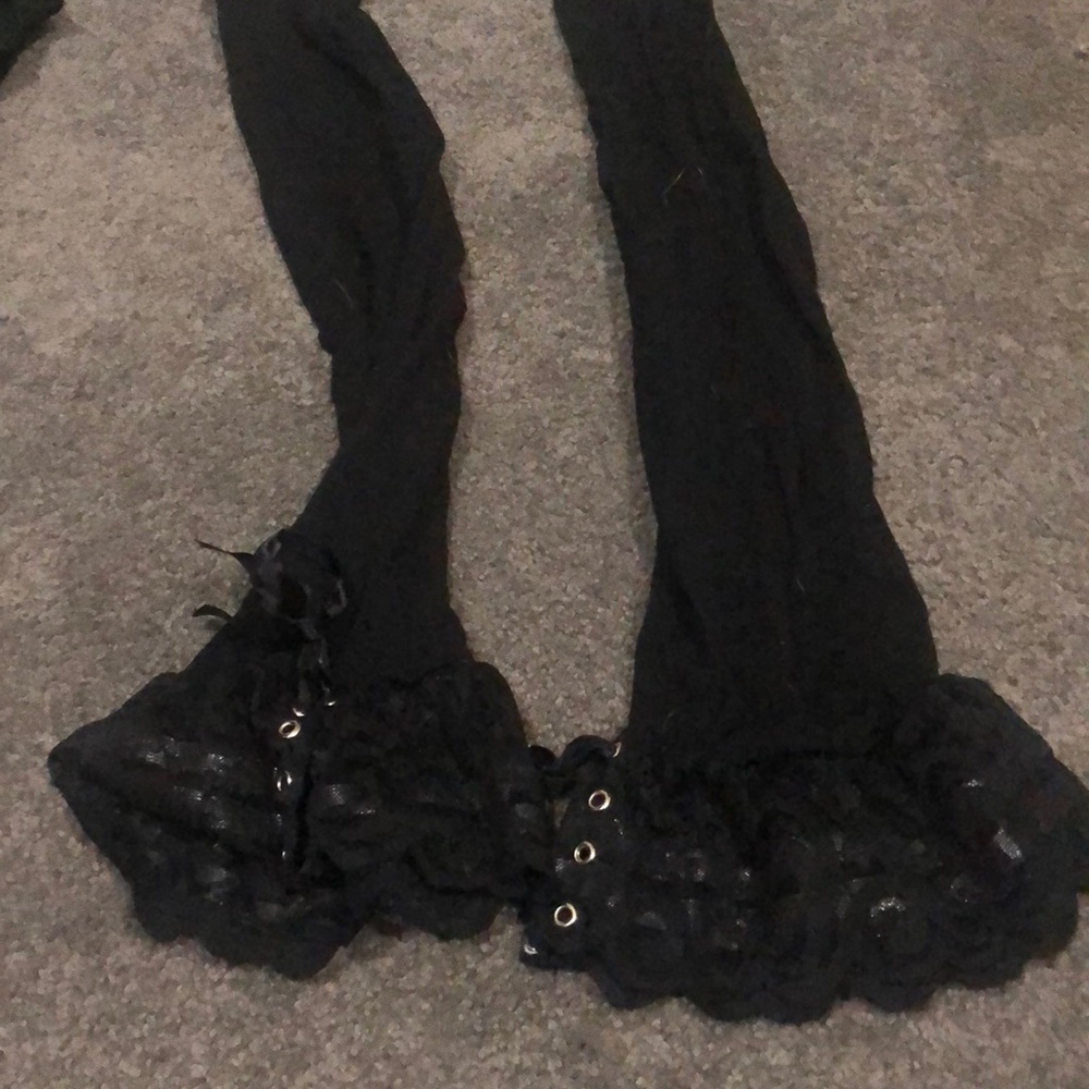 Lace up stockings